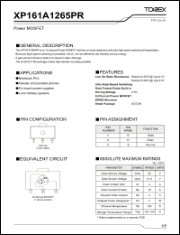 Click here to download XP161A1265PR_1 Datasheet