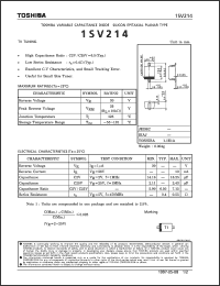 Click here to download 1SV214 Datasheet