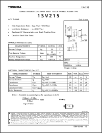 Click here to download 1SV215 Datasheet