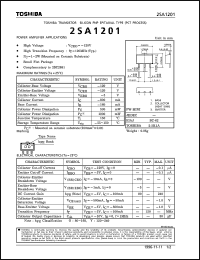 Click here to download 2SA1201 Datasheet