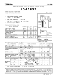 Click here to download 2SA1892 Datasheet