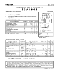 Click here to download 2SA1942 Datasheet