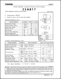 Click here to download 2SA817 Datasheet