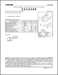 Click here to download 2SC4209 Datasheet
