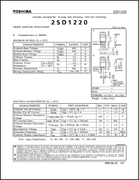 Click here to download 2SD1220 Datasheet