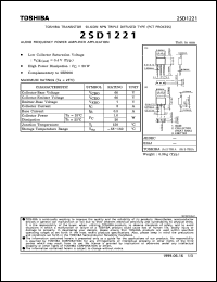 Click here to download 2SD1221 Datasheet