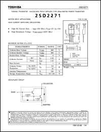 Click here to download 2SD2271 Datasheet
