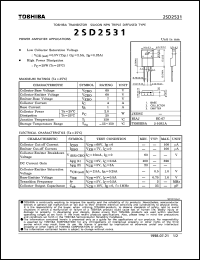 Click here to download 2SD2531 Datasheet