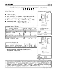 Click here to download 2SJ315 Datasheet