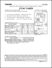Click here to download 2SK1489 Datasheet