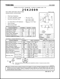Click here to download 2SK2009 Datasheet