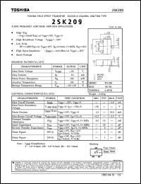 Click here to download 2SK209 Datasheet