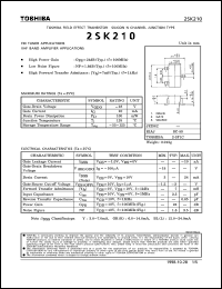 Click here to download 2SK210 Datasheet