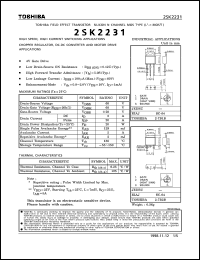Click here to download 2SK2231 Datasheet