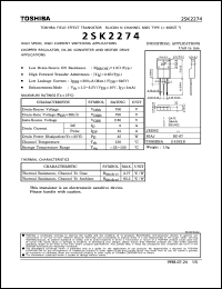 Click here to download 2SK2274 Datasheet