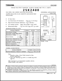 Click here to download 2SK2400 Datasheet