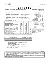 Click here to download 2SK2445 Datasheet