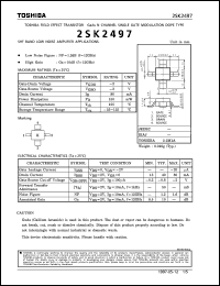 Click here to download 2SK2497 Datasheet