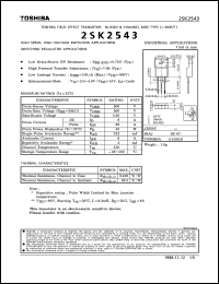 Click here to download 2SK2543 Datasheet