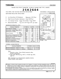 Click here to download 2SK2604 Datasheet