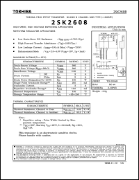 Click here to download 2SK2608 Datasheet