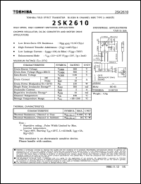 Click here to download 2SK2610 Datasheet