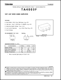 Click here to download TA4003F Datasheet