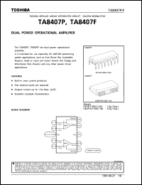 Click here to download TA8407F Datasheet