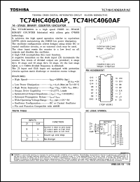 Click here to download TC74HC4060AP Datasheet