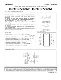 Click here to download TC74HC7292AP Datasheet