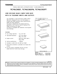 Click here to download TC74LCX02 Datasheet