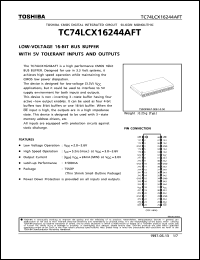 Click here to download TC74LCX16244AFT Datasheet