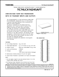 Click here to download TC74LCX16245AFT Datasheet