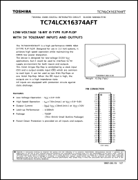Click here to download TC74LCX16374AFT Datasheet