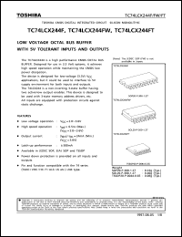 Click here to download TC74LCX244FW Datasheet