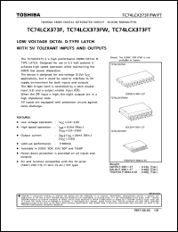 Click here to download TC74LCX373 Datasheet