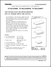 Click here to download TC74LCX540F Datasheet