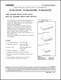 Click here to download TC74LCX573F Datasheet