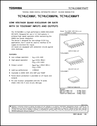 Click here to download TC74LCX86 Datasheet