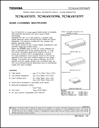Click here to download TC74LVX157FT Datasheet