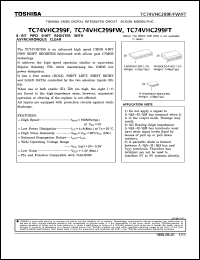 Click here to download TC74VHC299FT Datasheet