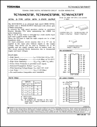 Click here to download TC74VHC573F Datasheet