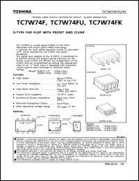 Click here to download TC7W74 Datasheet