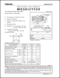 Click here to download MG50J2YS50 Datasheet
