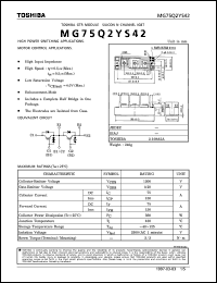 Click here to download MG75Q2YS42 Datasheet