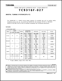 Click here to download TC9316F-027 Datasheet