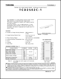 Click here to download TCD2502C-1 Datasheet