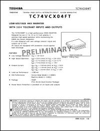 Click here to download TC74VCX04 Datasheet