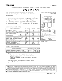 Click here to download 2SK2551 Datasheet