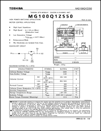 Click here to download MG100Q1ZS50 Datasheet